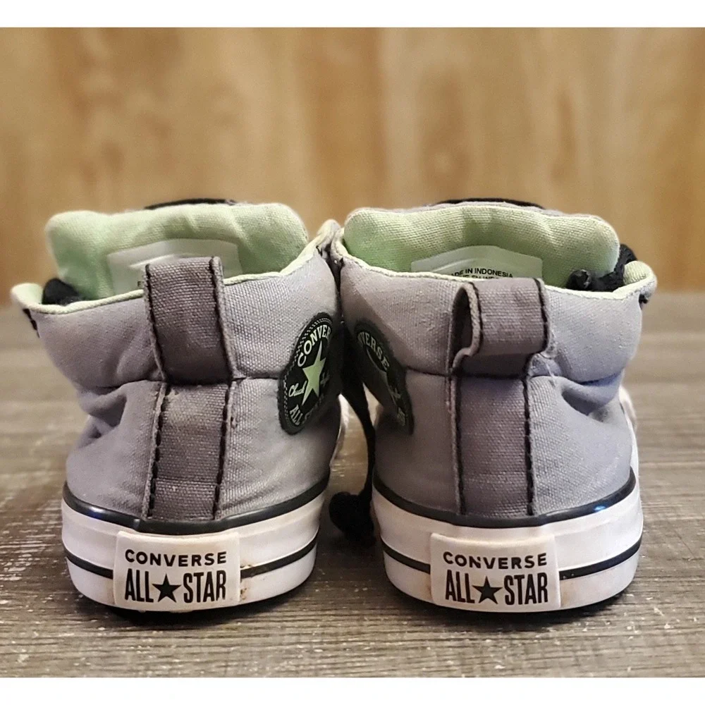 Converse Chuck‎ Taylor All Star Midtop Sneaker Shoes Toddler Size 6 Gray Green